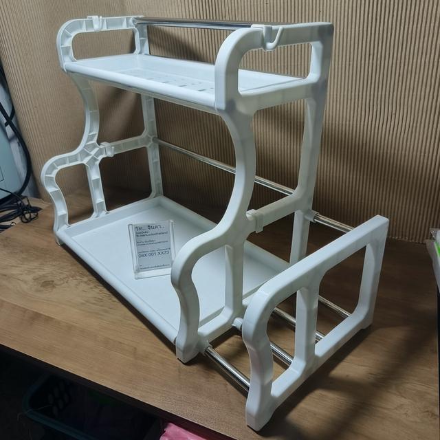 ชั้นวางของตั้งโต๊ะ สีขาว รูปที่ 3