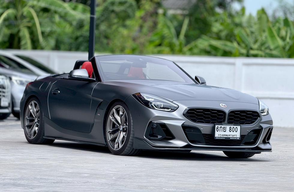 ปี 2023 BMW Z4 G29 (ปี 18-25) 3.0 M40i Convertible สีเทา แร็พสติกเกอร์สีเทาด้าน 6