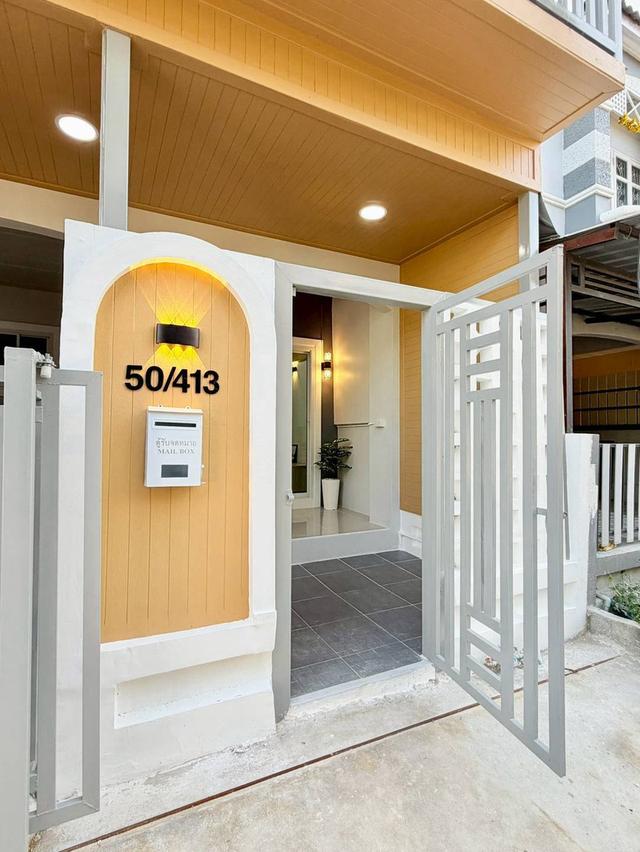 หมู่บ้านนันทิชา3/8 บางบัวทอง  บ้านกล้วย-ไทรน้อย ‭ทาวน์เฮาส์ 2 ชั้น ตกแต่งใหม่พร้อมอยู่ โครงการสงบ น่าอยู่ หมู่บ้านติดถนนบ้านกล้วย-ไทรน้อย 2