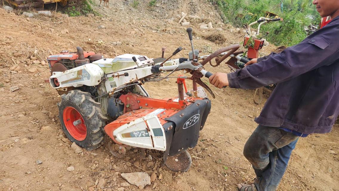 รถไถนา แทรกเตอร์ เดินตาม YANMAR 7 แรง เก่าญี่ปุ่นแท้ เดิมๆ ไม่เคยใช้งานในไทย ดีเซล สตาร์ท 2 ระบบ 6
