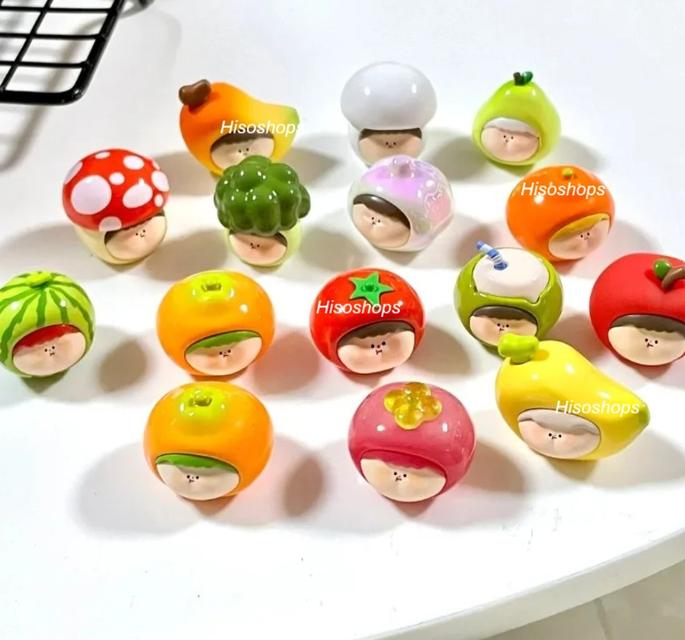 Alls - Farm Fruit bean mini series โมเดลฟิกเกอร์การ์ตูนอนิเมะ Pop Bean mini figures โมเดลกล่องสุ่มผลไม้น่ารักๆ สุดฮิตมาก