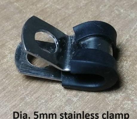 R clamp, P clamp with rubber แคล้มพร้อมยาง 5