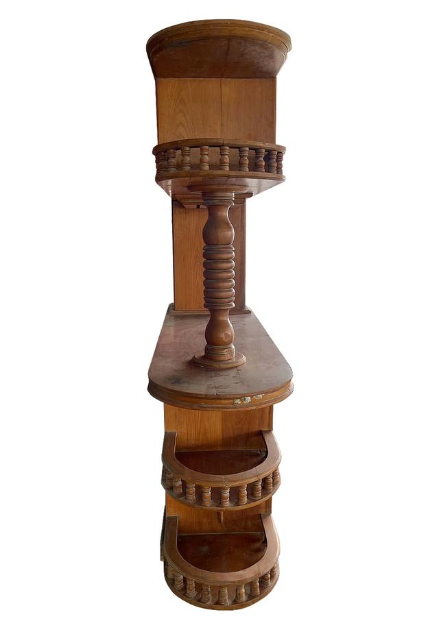 เคาน์เตอร์บาร์ไม้สัก ตู้บาร์ไม้สักทอง 3ชั้น บานกระจก ไม้สักทองคุณภาพ