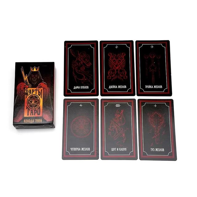 🎴Russian Deck Tarot Cards  Playing and Fate Divination Board Game  Includes Paper Instructions