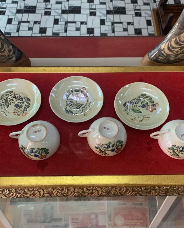 ชุดถ้วยกาแฟ งาน japan 3 ชิ้น 4