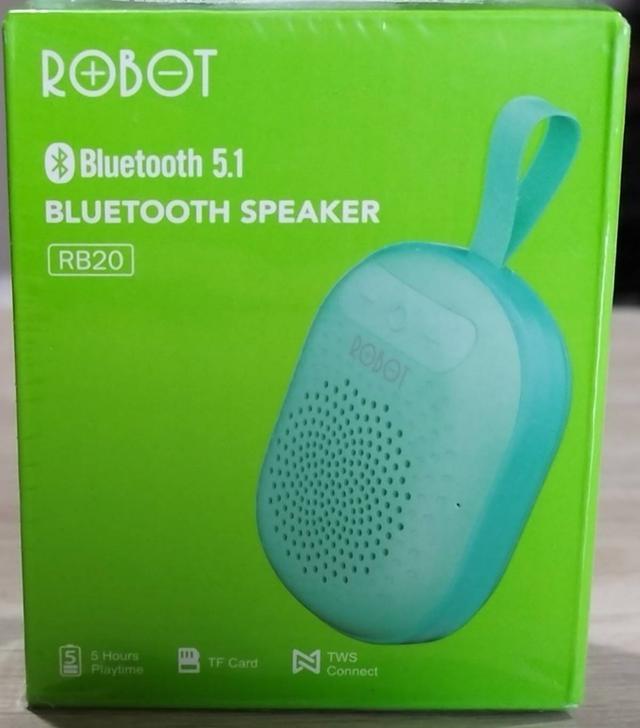 ขายลำโพงบลูทูธไร้สายแบบพกพายี่ห้อ ROBOT รุ่น RB20 สีเขียว สินค้าใหม่ ของแท้ 6