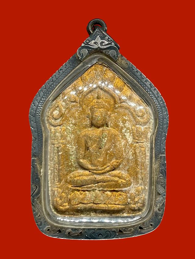 ขุนแผนหลวงปู่ทิม วัดละหารไร่ ปี2515 เนื้อบอนเขียว ผิวบรอนซ์ทอง ตะกรุดคู่สาริกา