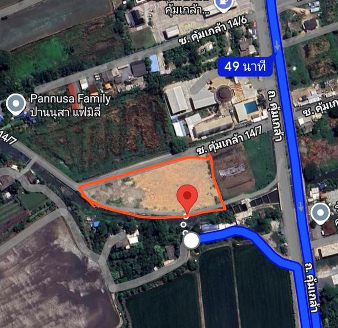 ขายที่ดินเปล่าถมแล้ว 4 ไร่ 73 ตารางวา ทำเลดีติดโรงเรียนเซนต์มารีอา – คุ้มเกล้า 14/7 มีนบุรี