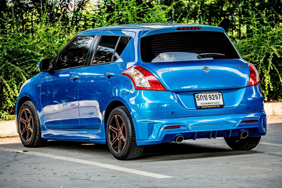 SUZUKI SWIFT 1.25 GLX สีฟ้า ปี 2014 มือเดียวป้ายแดง 9