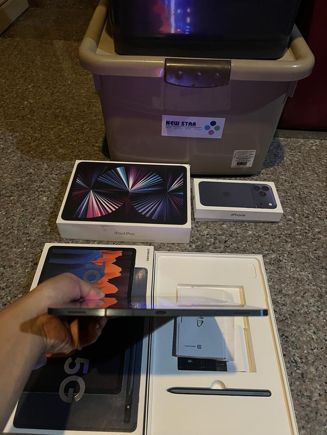 ขายSamsungTabS7Plus 5G สีMystic Navyสเปคหายาห256กิ๊กใส่ซิมยกกล่องใช้งานดีถูกๆ รูปย่อยที่ 4