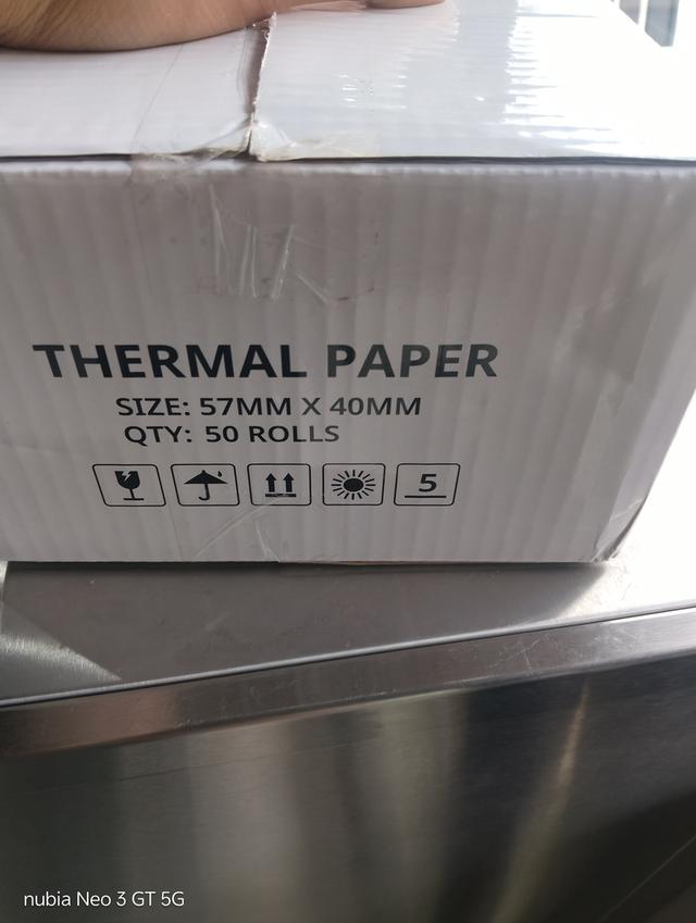 กระดาษเครื่องโพส 57×40 50 ม้วน