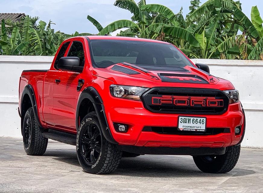 2021 FORD RANGER, 2.2 XL+ โฉม HI-RIDEROPEN CAB สีแดง