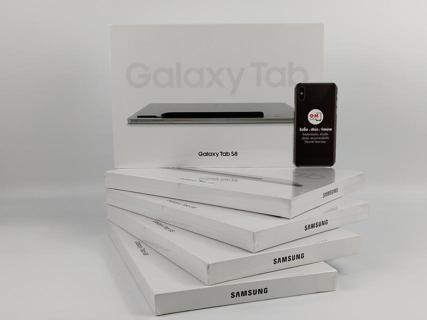 ขาย/แลก Samsung Galaxy Tab S8 8/128 Wifi สี Silver ศูนย์ไทย ประกันศูนย์ 12/08/2023 ใหม่มือ1 เพียง 18,290 บาท  2