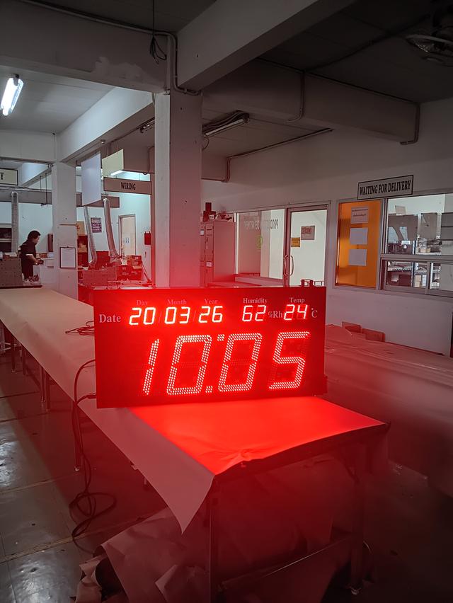 นาฬิกาดิจิตอล รุ่น 2039 นาฬิกาขนาดใหญ่ ติดผนัง เห็นระยะไกล Digital clock เหมาะกับโรงงานขนาดใหญ่ โรงงานขนาดเล็ก สนใจติดต่อ 061-813-7337 add LINE ได้ค่ะ รูปที่ 5