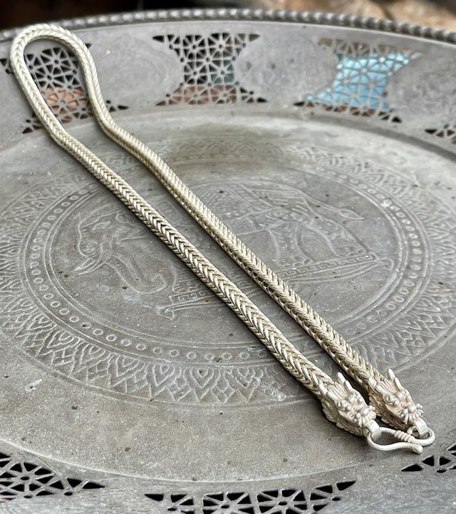 สร้อยคอเงิน สร้อยเงินเก่า หัวลายมังกร สร้อย 11