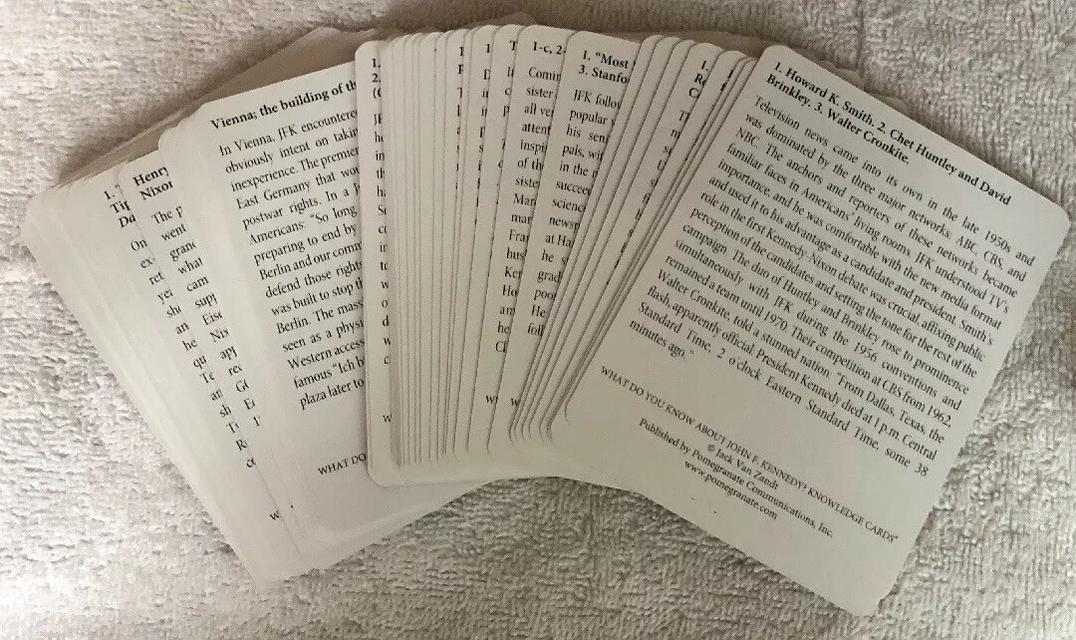 ชุดบัตรความรู้ : คุณรู้อะไรเกี่ยวกับ จอห์น เอฟ. เคนเนดี บ้าง? A Quiz Deck of What Do You Know About John F. Kennedy? รูปที่ 3