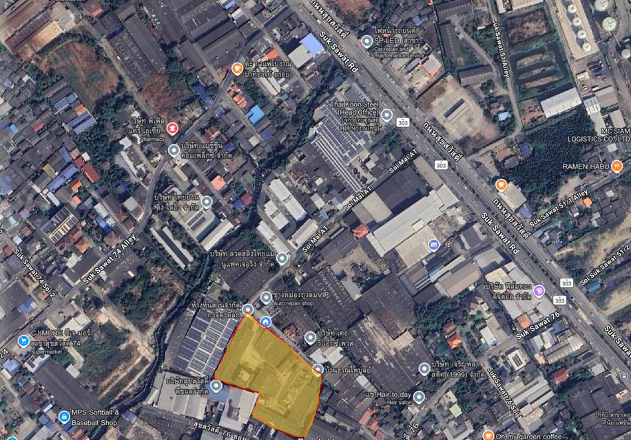 ที่ดินพร้อมโกดัง 6 ไร่ เต็มเนื้อที่ สุขสวัสดิ์ พระประแดง สมุทรปราการ 2