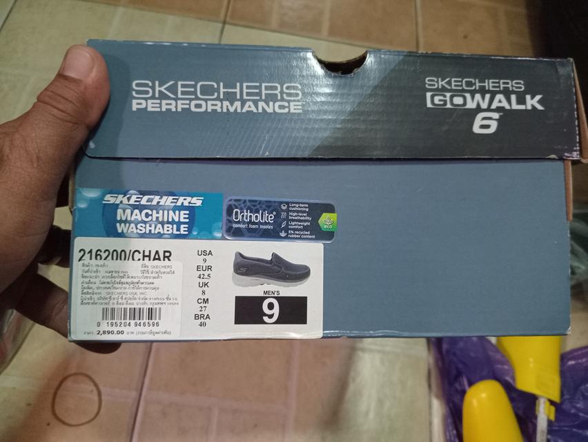 รองเท้า Skechers Go Walk Max Mens Size 9 ความยาววัดจริงประมาณ 31ซม. มือสองนะคะ ซื้อให้แม่ใส่แล้วหลวมไป รูปที่ 6
