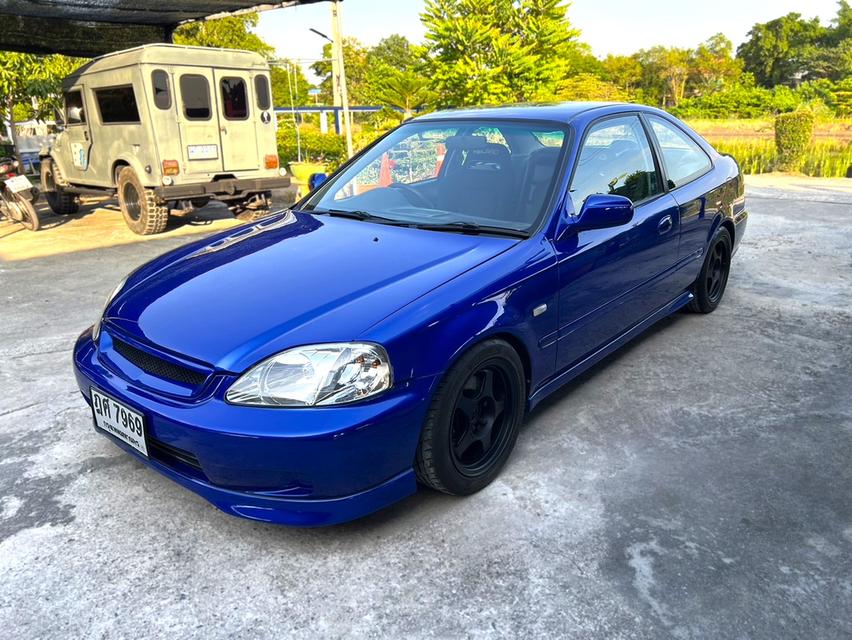 ส่งต่อ CIVIC COUPE ปี 2000 หล่อๆ สีสดเงาจัด เคลือบแก้ว ภาษี68 อะไหล่เบิกใหม่  3