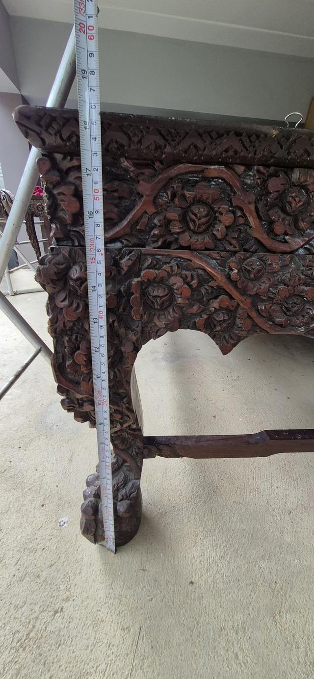 โต๊ะหมู่บูขา หมู่9 ไม้สักแกะสลัก 6