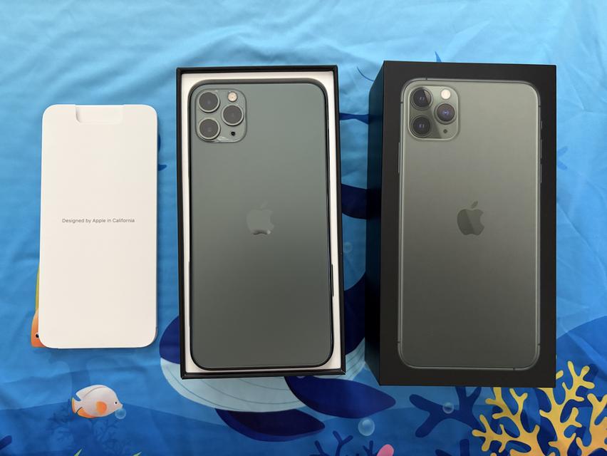 ขาย iPhone 11 Pro Max 256GB สีเขียว (Midnight Green) • เครื่องแท้ ใช้งานปกติทุกฟังก์ชัน • สภาพดีมาก ไร้ร่องรอยตำหนิ • สีเขียว Midnight Green สวย คล รูปที่ 5