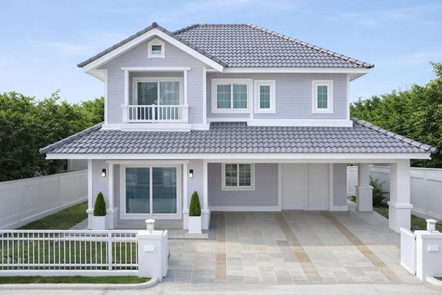 แฟชั่น 4 กม. ให้เช่าบ้านเดี่ยวสุดหรู 2 ชั้น 3-4นอน โลตัส เลียบคลองสอง 1.8 กม. 3 น้ำ รร.นานาชาติร่วมฤดี 4.5 กม. 1