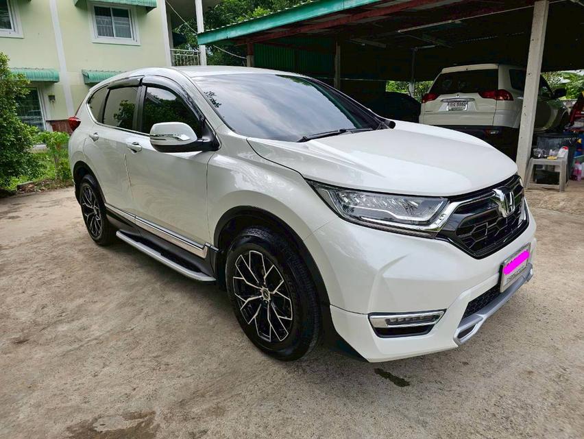 Honda Cr-v สีขาวมุก รุ่น 1.6 DT-EL ขับ 4WD 7 ที่นั่ง ปี 19 ตัวท๊อปสุดของรุ่น