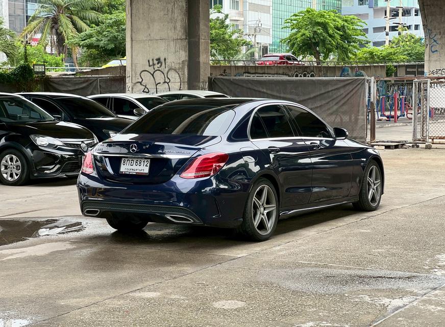 ขายรถ Benz C300 Bluetec Hybrid AMG W205 ปี 2015 สีน้ำเงิน เกียร์ออโต้