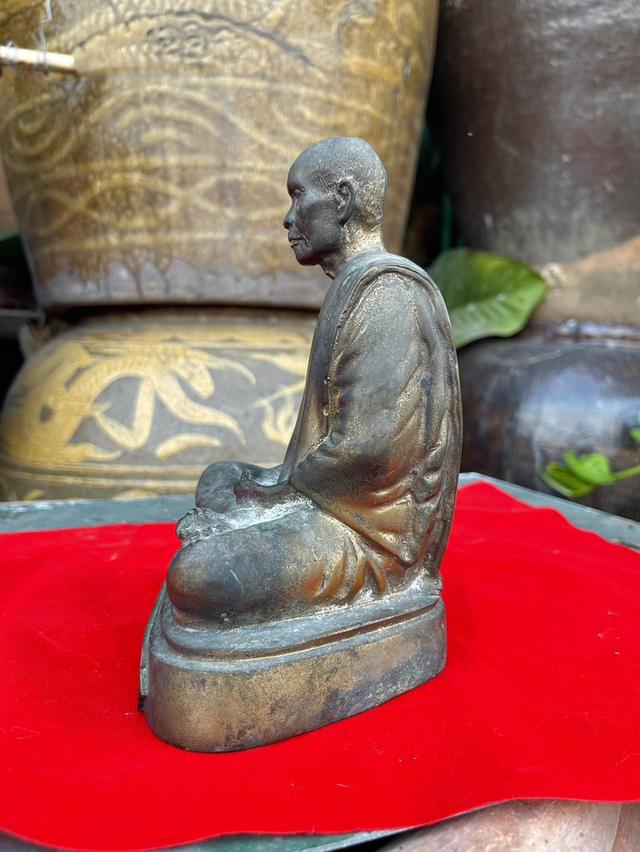 พระบูชาหลวงพ่อกัน วัดเขาแก้ว นครสวรรค์ หน้าตัก5นิ้ว เนื้อทองเหลือง ปี36 รูปที่ 8