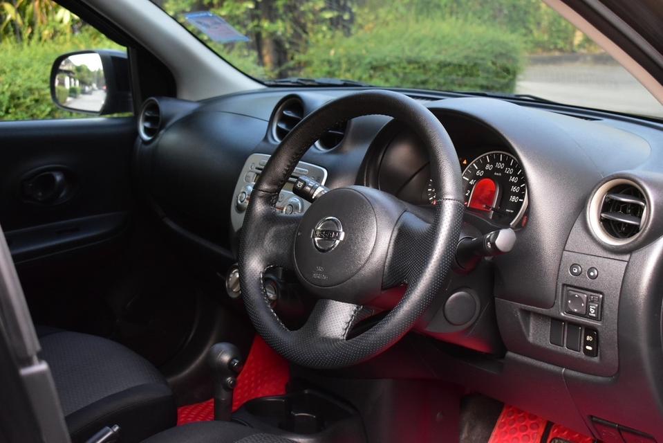 Nissan March 1.2EL ปี2012 สีดำ ออโต้ เบนซิน 9