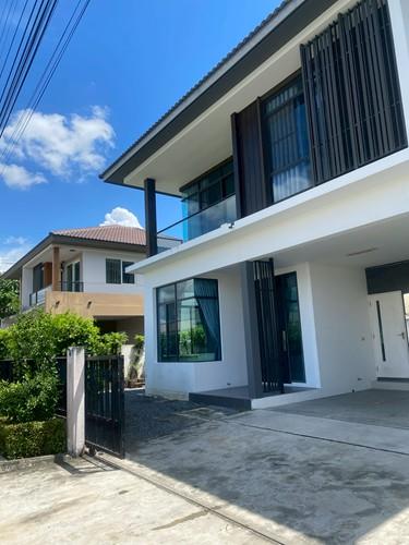 U1386 ให้เช่าบ้านเดี่ยว 2 ชั้น โครงการหมู่บ้านมัณฑนา เลค วัชรพล สุขาภิบาล 5 สายไหม ออเงิน Mantana Lake Watcharapol บ้านสวย มีเฟอร์บางส่วน บ้านพร้อมอยู 1