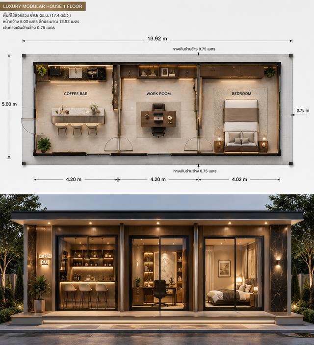 รับนายหน้า สัญญาเปิด บ้าน Townhouse Style บ้านเดี่ยว ราคาถูกสุด ร่มเกล้า ซอย 6 แปลงหัวมุม 34 ตรว 2 ห้องนอน 2 ห้องน้ำ 2 ที่จอดรถ 2