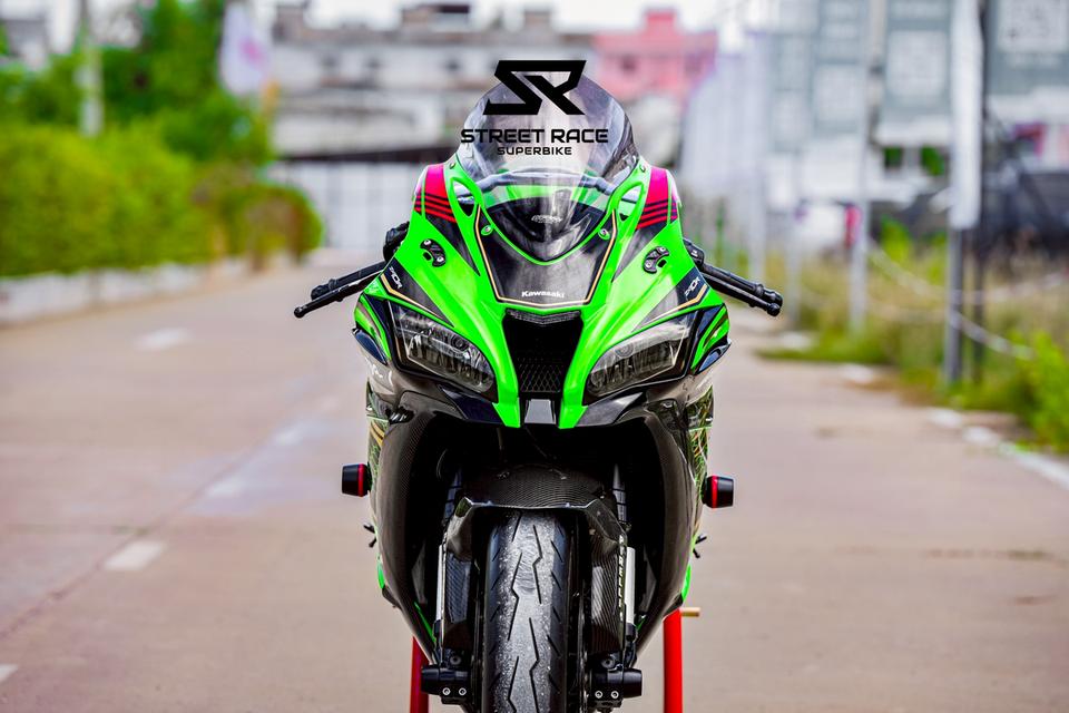 Ninja ZX-10R ปี 2021 ฝาแดง ลายรังผึ้ง ท่อแต่งเสียงโหด 💨 สายซิ่ง-สายสนามห้ามพลาด! 14