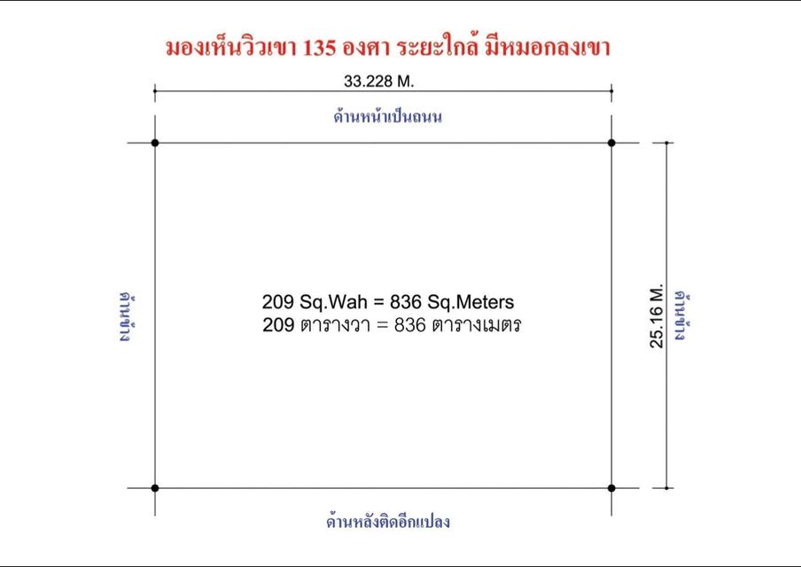 ด่วน!! ที่ดินทำเลสวย วิวภูเขาระยะใกล้ แปลงเล็ก อ.เมือง จ.นครนายก 8