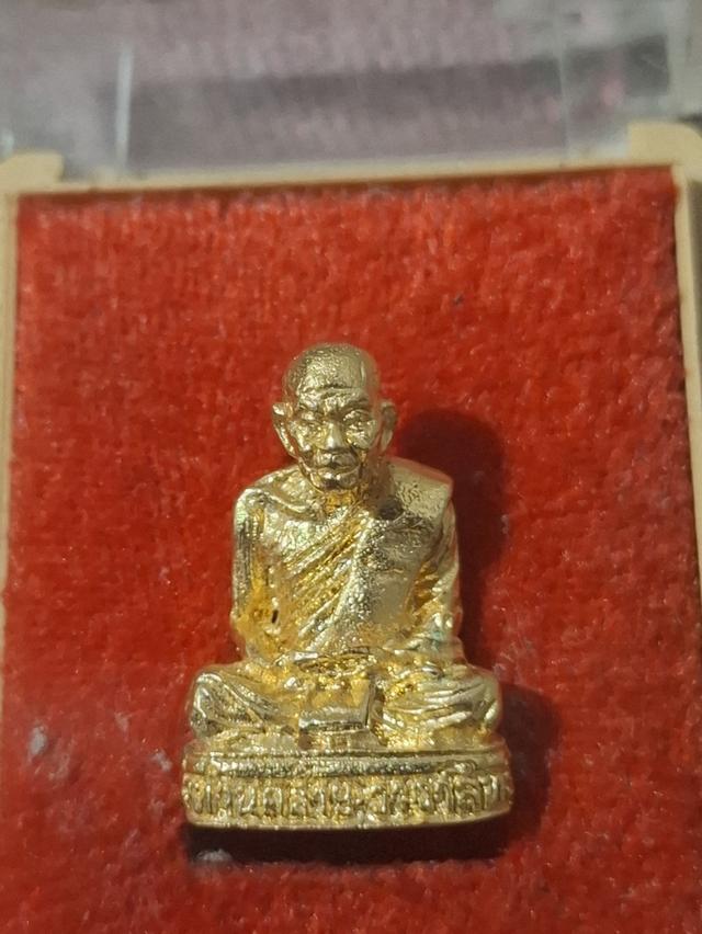 พ่อท่านคล้าย วาจาสิทธิ์ พระรูปเหมือนอุดกริ่ง ออกวัดธาตุน้อย จ.นครศรีฯ กะไหล่ทองเดิม