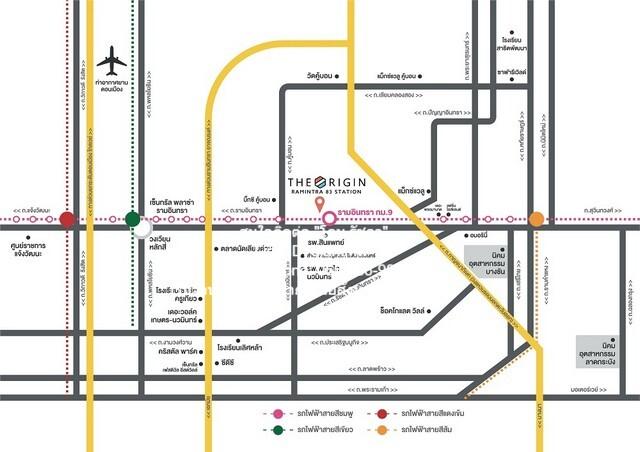 ขายคอนโด ดิ ออริจิ้น รามอินทรา 83 สเตชั่น (The Origin Ramintra 83 Station) รถไฟฟ้าสถานีรามอินทรา กม.9 (ชั้น 8, 28 ตร.ม.  2