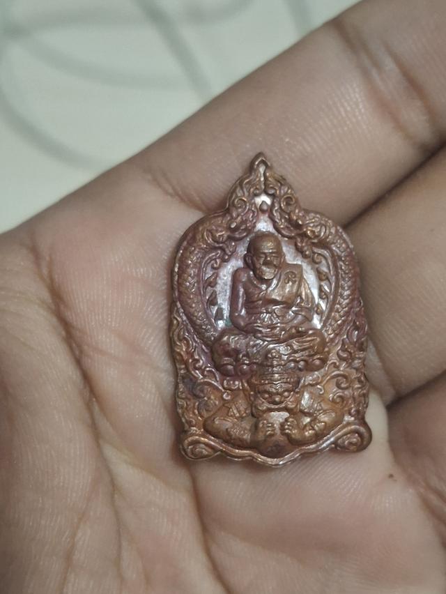 เหรียญหลวงปู่ทวดประทับราหู หลังสมเด็จโตประทับราหู เนื้อทองแดง วัดถ้ำเขาเต่า จ.ประจวบคีรีขันธ์