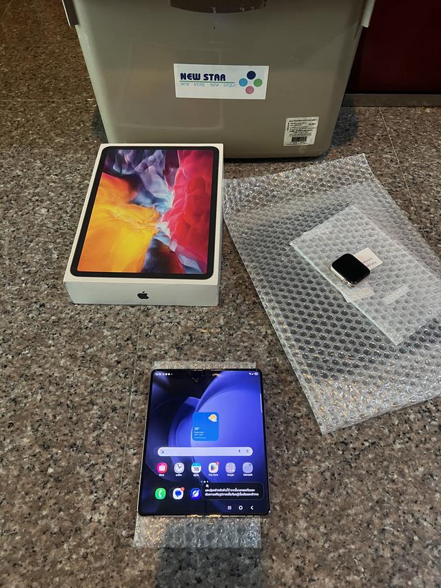 ขายSamsungFold5สีice Blue512กิ๊กสูนTrueสภาพสวยๆใช้งานดีถูหๆ