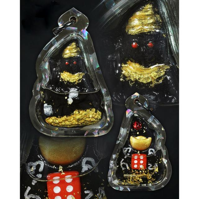 ✨ The Sovereign Phor Ngur "Nuea Duang" Destiny-Master: Authentic Phra Arjan Pom Khmer-Lanna Sacred Black Charm Talisman Infused with Primordial Attrac รูปที่ 11