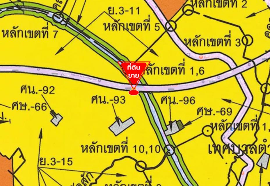 ขายที่ดิน 7 ไร่ 1 งาน 39 ตร.ว. ติดถนนนครอินทร์ ใกล้ ม.ราชพฤกษ์ 5