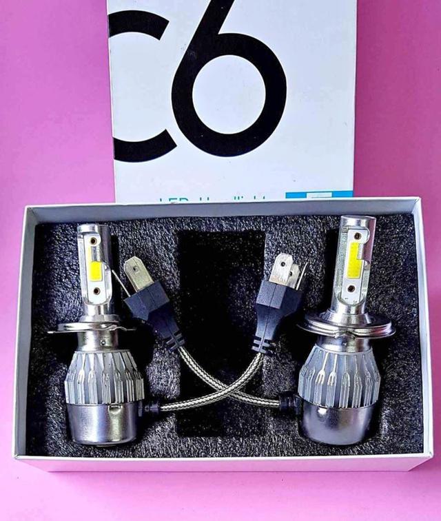 ไฟหน้ารถยนต์ C6 Led แสงสีขาว 