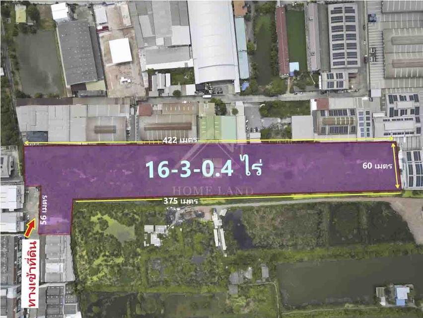 ที่ดินเปล่า 16-3-0.4 ไร่ ในโครงการ หมื่นทรัพย์แลนด์ สมุทรสาคร 1
