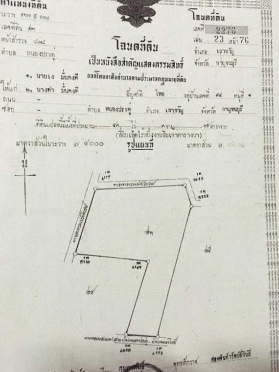 ขายที่ดินโฉนด61ไร่ ติดถนนลาดยางชนบท กจ4035 ต.หนองประดู่ อ.เลาขวัญ จ.กาญจนบุรี 10