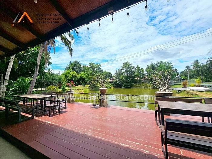 ที่ดินกาญจนบุรี 8-1-23 ไร่ พร้อมเรือนไทย + ร้านอาหาร + บึงบัว + บ่อปลาคราฟ และสิ่งปลูกสร้าง ร่มรื่น พร้อมดำเนินกิจการต่อ ห่างจากมอเตอร์เวย์ 6 กม.  2
