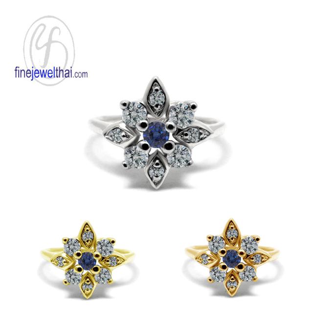 Finejewelthai แหวนไพลิน พลอยแท้ พร้อมใบรับรอง R1293bl 2
