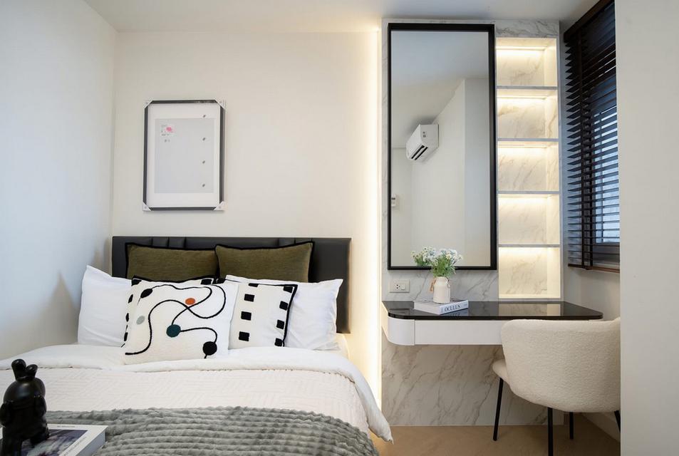 Lakeview Condominium อาคารเจนีวา เมืองทองธานี ห้องใหญ่ 72.41 ตารางเมตร 2 ห้องนอน ชั้น8 ตกแต่งครบ 8