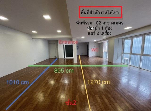 ให้เช่า พื้นที่ชั้น 2  ขนาด 102 ตารางเมตร ทาวน์อินทาวน์ ลาดพร้าว 94 ใกล้เดอะซีน The Scene ทาวน์อินทาวน์ เหมาะทำโฮมออฟฟิศ แหล่งออฟฟิศและร้านอาหาร 2