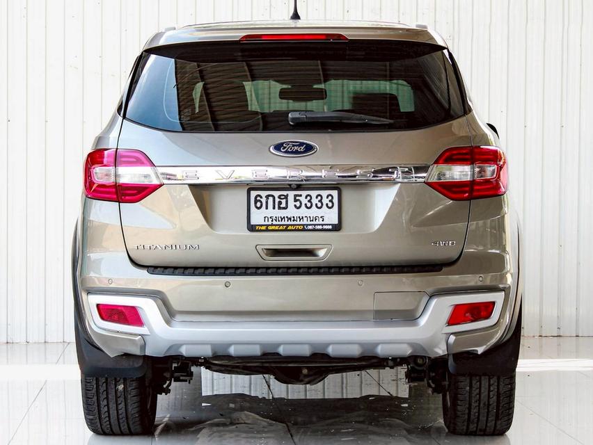 FORD EVEREST 3.2 TITANIUM PLUS 4WD ปี 2018 โฉม ปี 15-22  เกียร์ AUTO ดีเซล สีน้ำตาล รถบ้านพร้อมใช้งาน ไมล์เพียง 217,643 km. 6