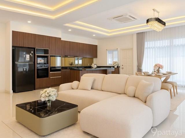 ขาย บ้านพูลวิลล่า หมู่บ้านปณาลีบ้านนา ห้วยใหญ่ รีโนเวทใหม่ For Sale Renovated Pool Villa Panalee Baan Na Village, Huay Yai บ้านโปร่งโล่ง  1