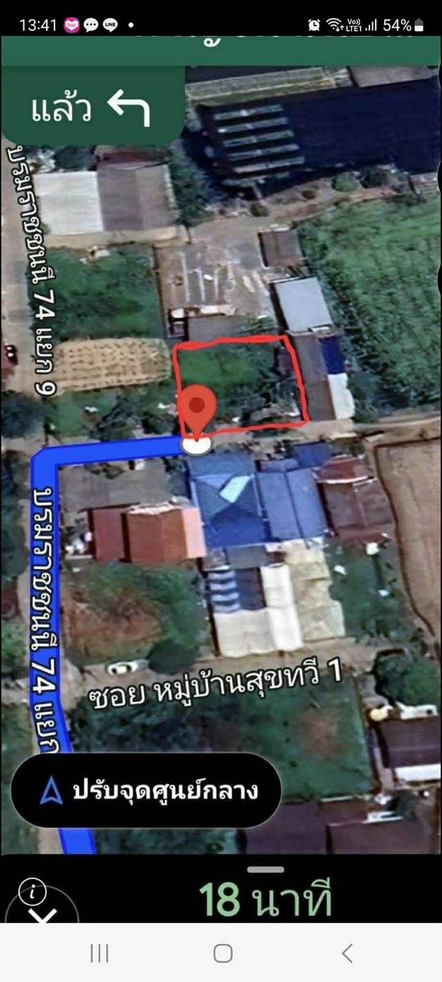ขายที่ดินเปล่า 100 ตารางวา ซอยบรม 74 กรุงเทพ เขตทวีฒนา ถมแล้ว หน้ากว้าง 20 เมตร ลึก 20 เมตร 3